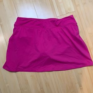 Lands End Swim Skirt Bottoms Pink